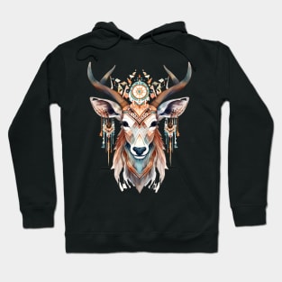 Watercolor Boho Deer #1 Hoodie